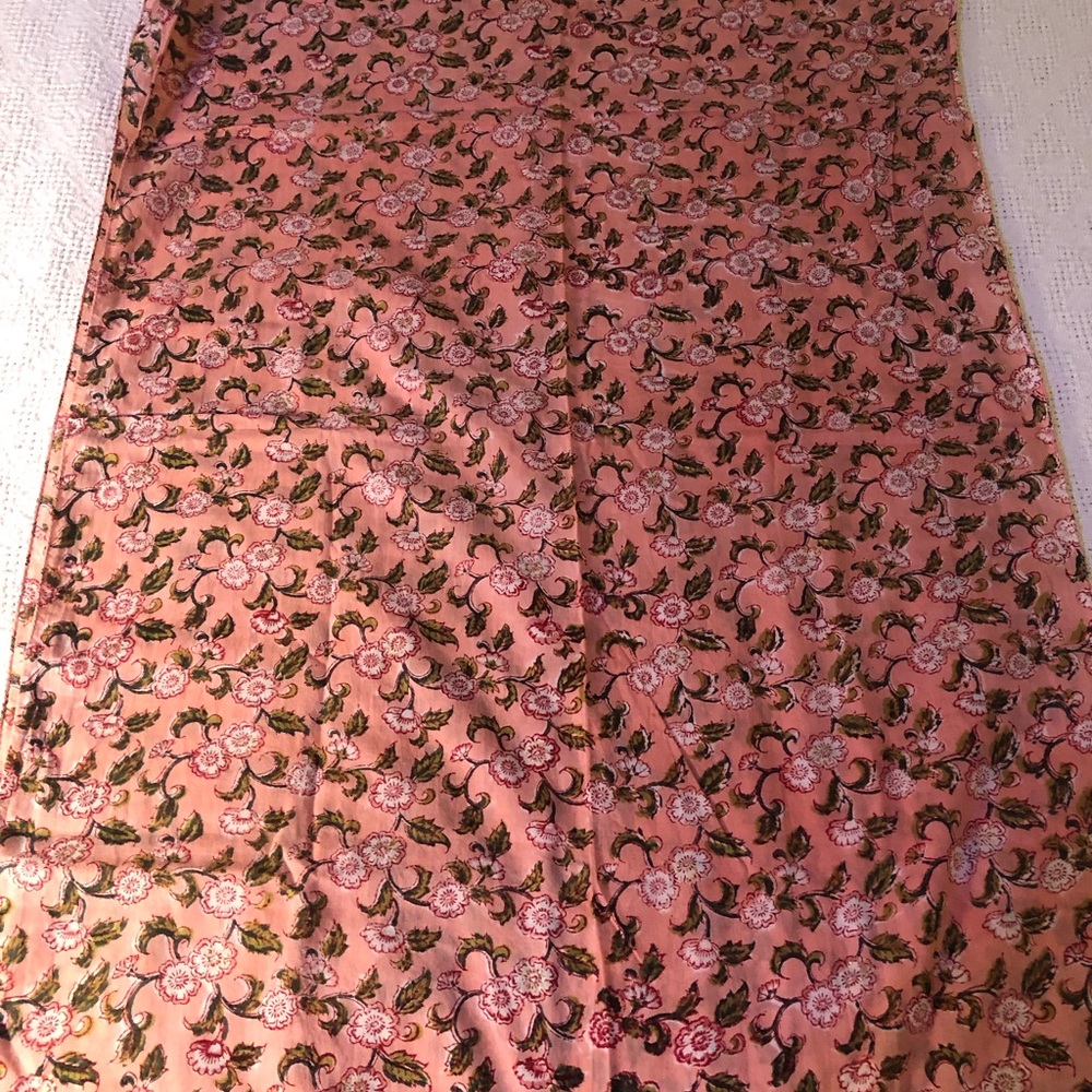 100% Silk scarf with cherry blossom motif,